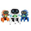 Boneco Eletrônico Robô Amiguinho Luz Movimento E Som dança led