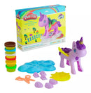 Brinquedo kit de massinha unicórnio com acessórios