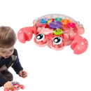 Engrenagem Trem Brinquedo - Caranguejo de brinquedo de rastreamento de aprendizagem - Brinquedo de engatinhar eletrônico