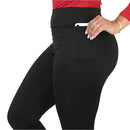 Calça Legging Feminina Térmica Flanelada com Bolsos