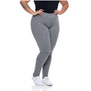 Calça Legging Flanelada de Inverno Plus Size
