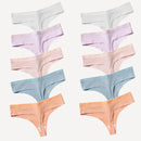 Calcinhas Fio Dental em Algodão sem Costura - Compre 5 Leve 10