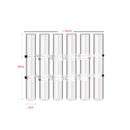 Vaso Ajustável de Vidro Transparente para Decoração