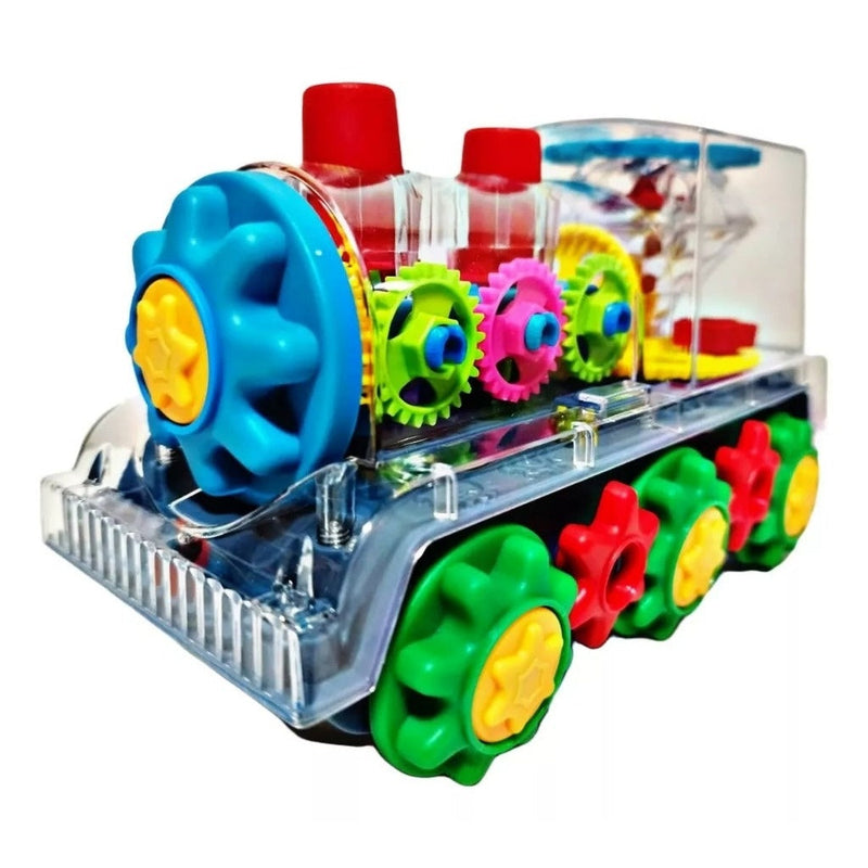 Trem Trenzinho Musical Á Pilha Luzes Infantil Educativo Led