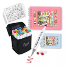 Kit de canetinhas + Caderno Bobbie Goods Canetas com ponta dupla